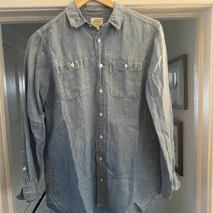 J.Crew women's button up - size XS, chambray